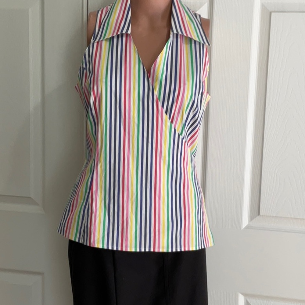 LILLY PULITZER WRAP SLEEVELESS TOP NWOT
